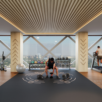 Gym at 20<sup class='sup'>th</sup> floor